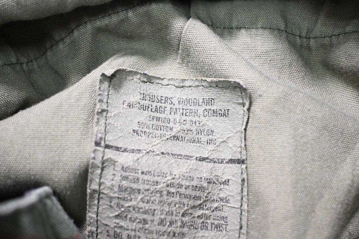 画像7: Used Us Army Customized Combat Jorts Woodland Camo (7)