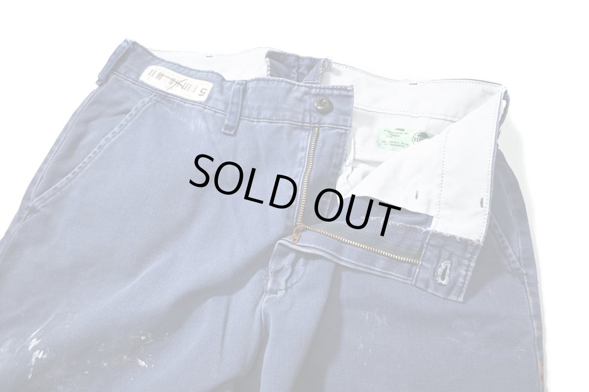 画像5: Used Red Kap Painted Work Pants Navy (5)