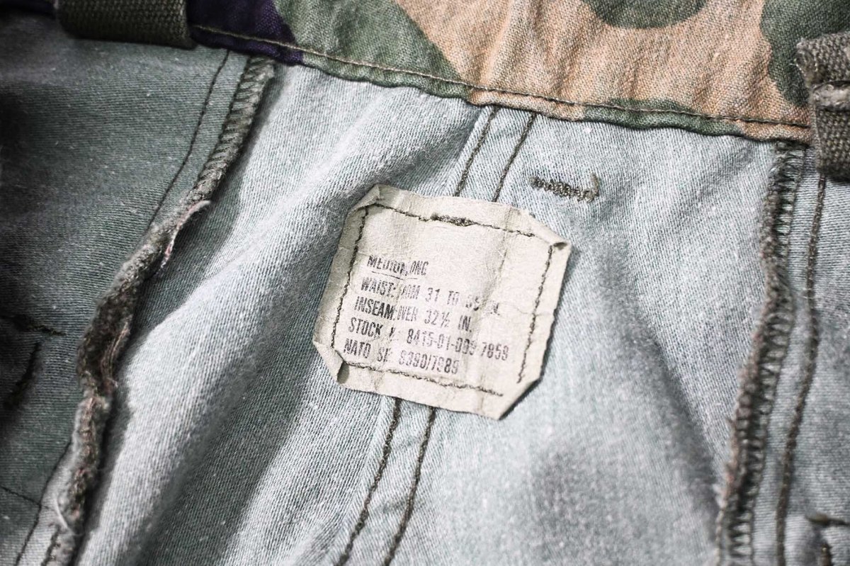 画像6: Used Us Army Customized M-65 Jorts Woodland Camo (6)