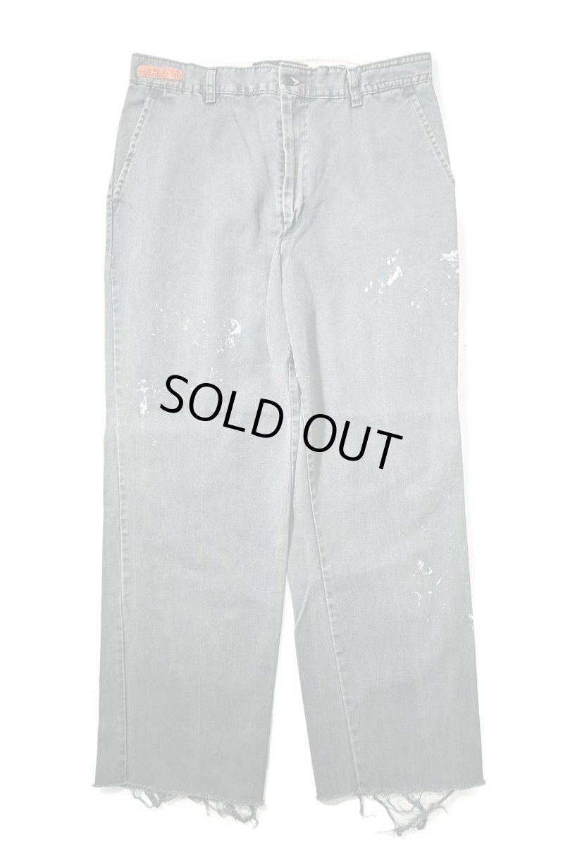 画像1: Used Red Kap Painted Work Pants Green made in USA (1)