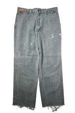 画像1: Used Red Kap Painted Work Pants Green made in USA (1)