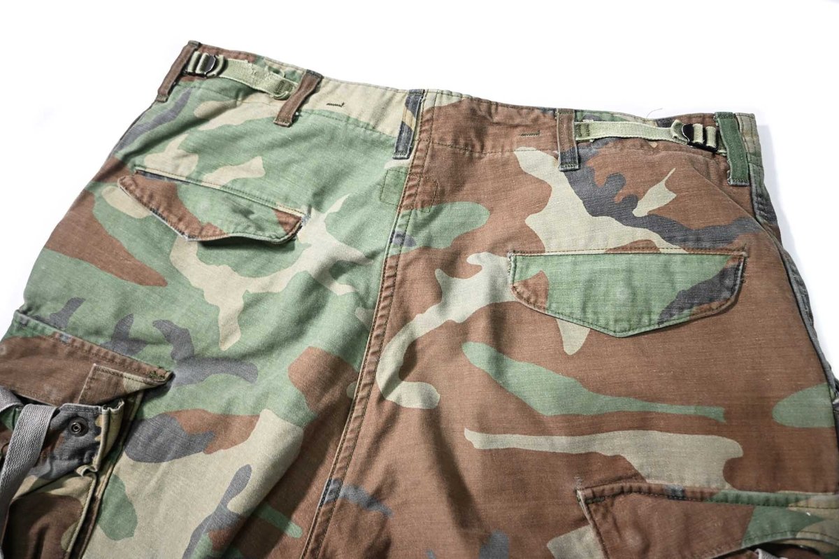 画像4: Used Us Army Customized M-65 Jorts Woodland Camo (4)