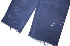 画像3: Used Red Kap Painted Work Pants Navy (3)