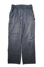 画像1: 21' Used Carhartt B151 Canvas Utility Work Pants Navy カーハート (1)