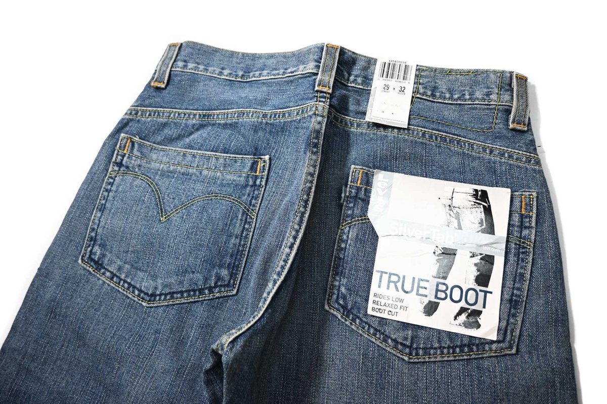 画像5: 00s Deadstock Levi's Silver Tab True Boot Denim Pants #0034 リーバイス (5)