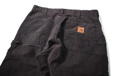 画像4: 13' Used Carhartt B151 Canvas Utility Work Pants Black カーハート (4)