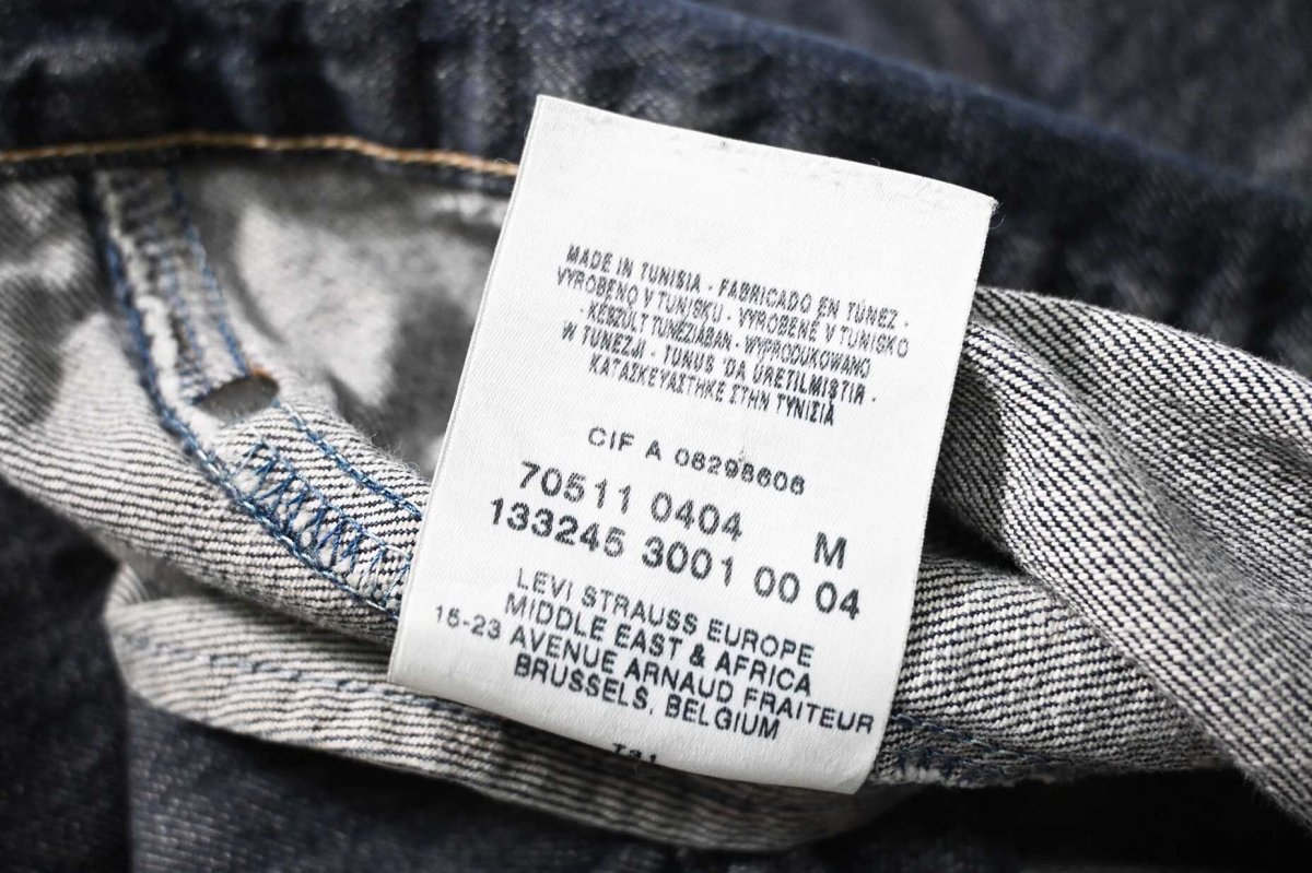 画像6: 00s Euro Levi's 70511-04 Denim Trucker Jacket (6)