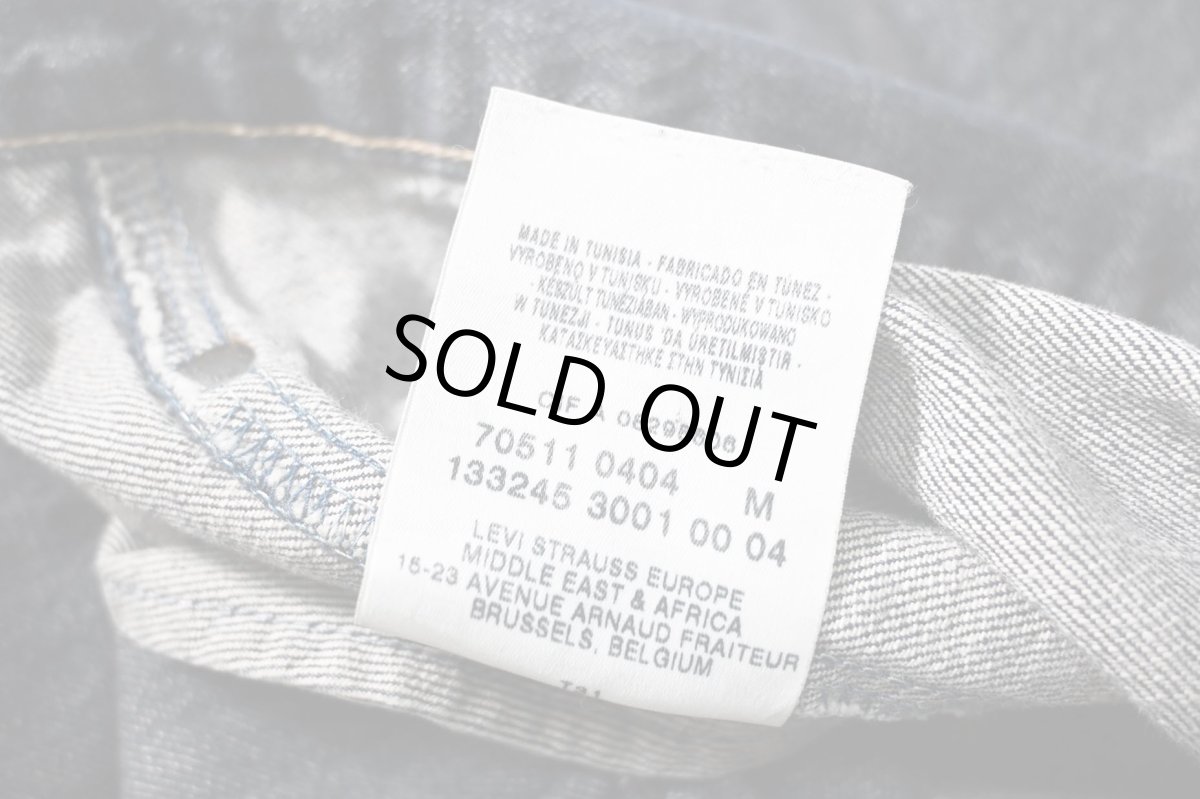 画像6: 00s Euro Levi's 70511-04 Denim Trucker Jacket (6)