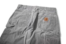 画像4: 18' Used Carhartt B159 Canvas Utility Work Pants Charcoal カーハート (4)