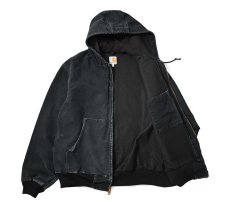画像6: 15' Used Carhartt Duck Thermal Lined Active Jacket Black made in USA (6)