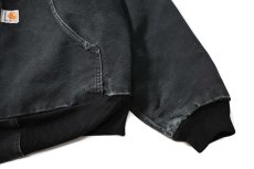 画像4: 15' Used Carhartt Duck Thermal Lined Active Jacket Black made in USA (4)