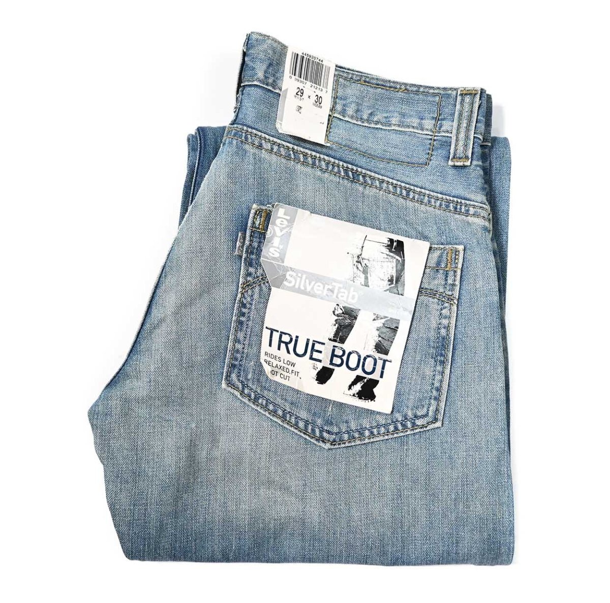 画像1: 00s Deadstock Levi's Silver Tab True Boot Denim Pants #0744 リーバイス (1)