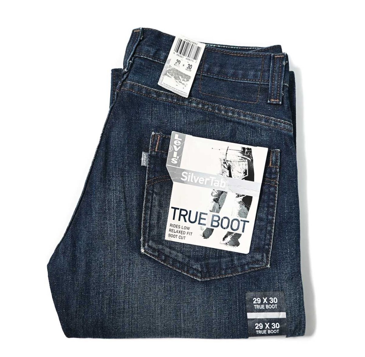 画像1: 00s Deadstock Levi's Silver Tab True Boot Denim Pants #0092 リーバイス (1)
