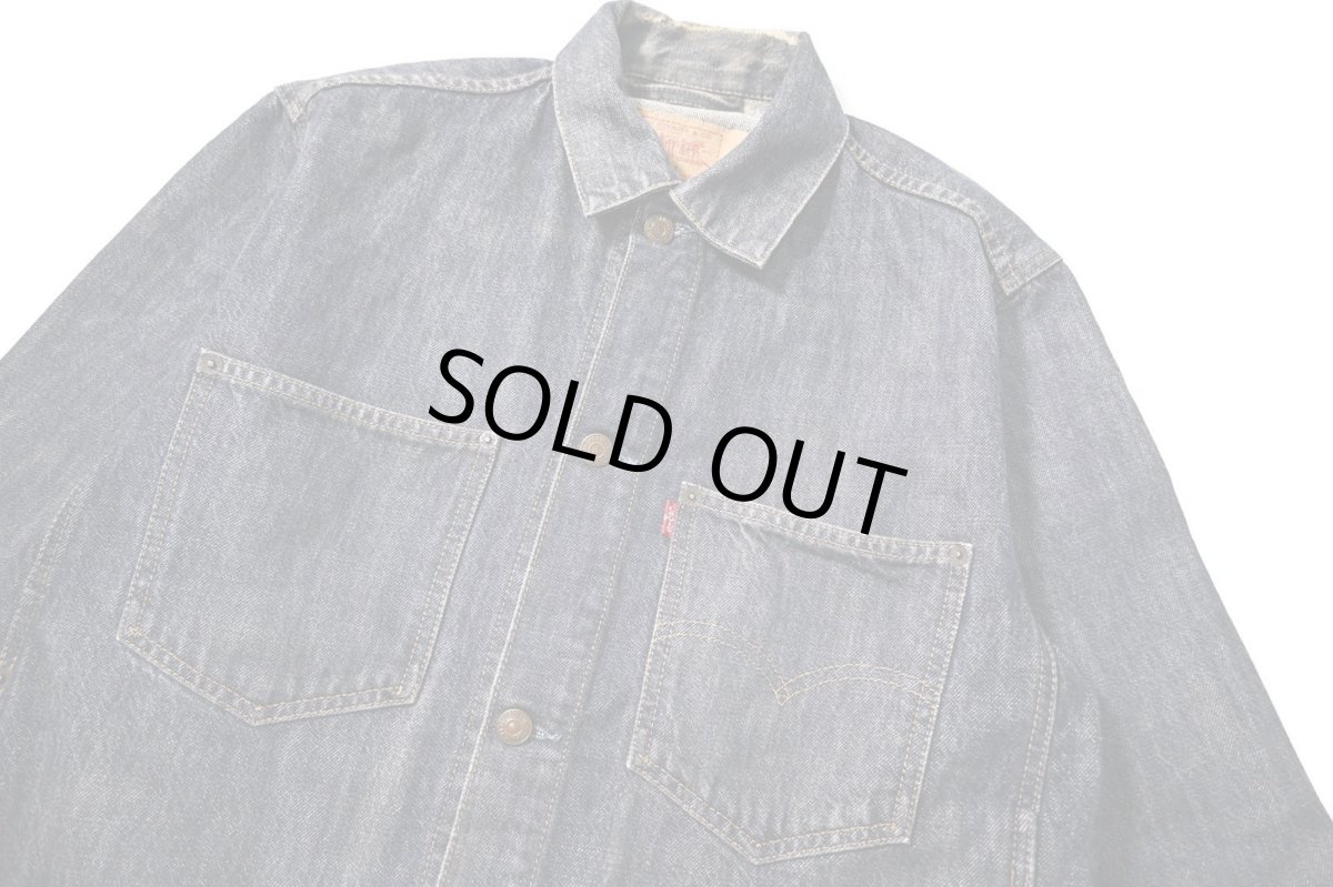 画像3: 00s Euro Levi's 70511-04 Denim Trucker Jacket (3)