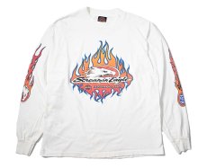 画像1: 90s Used Harley-Davidson L/S Print Tee made in USA (1)