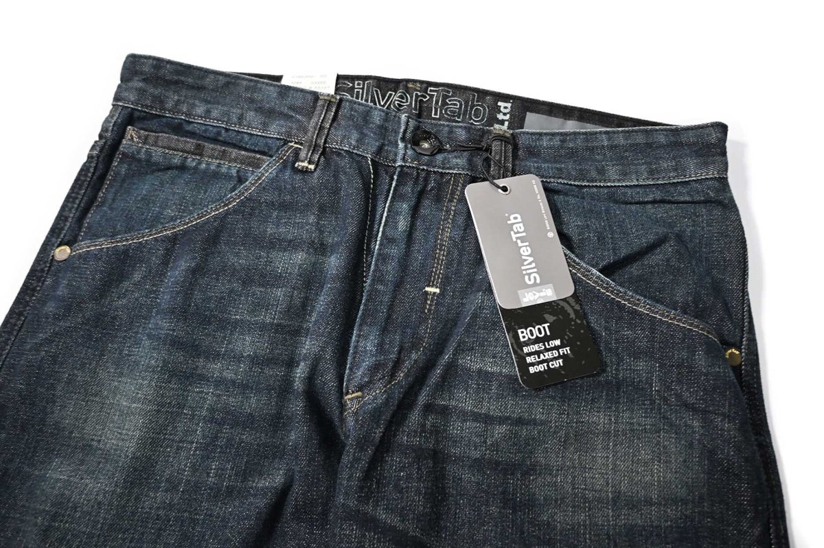 画像3: 00s Deadstock Levi's Silver Tab Boot Denim Pants #0005 リーバイス (3)