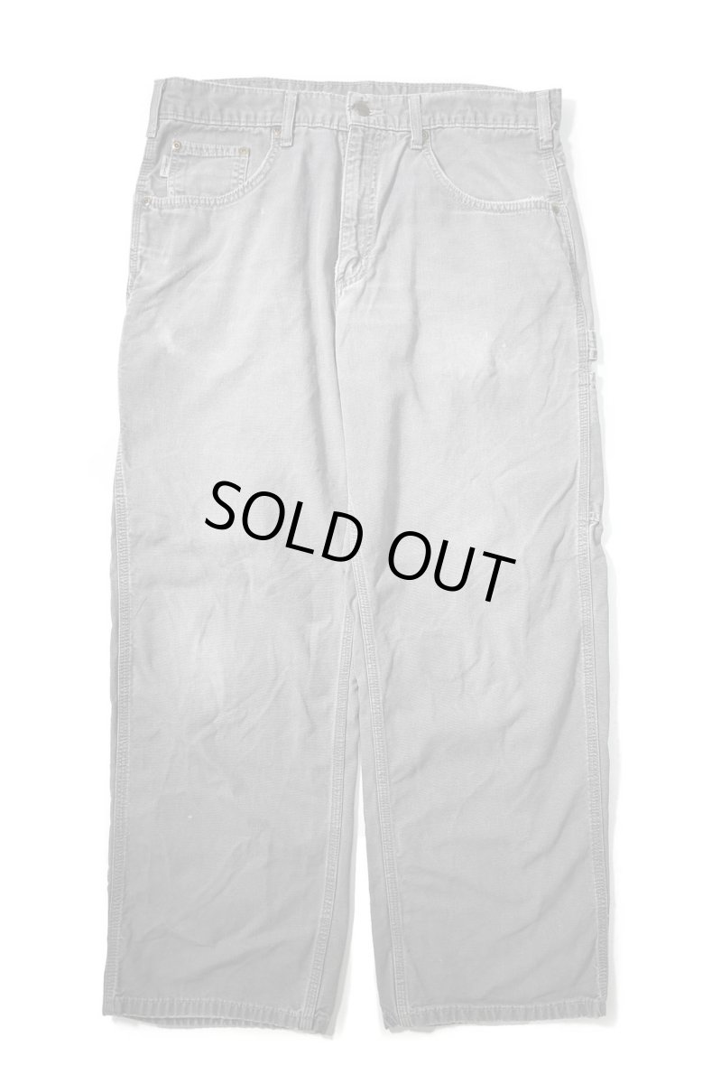 画像1: 18' Used Carhartt B159 Canvas Utility Work Pants Charcoal カーハート (1)