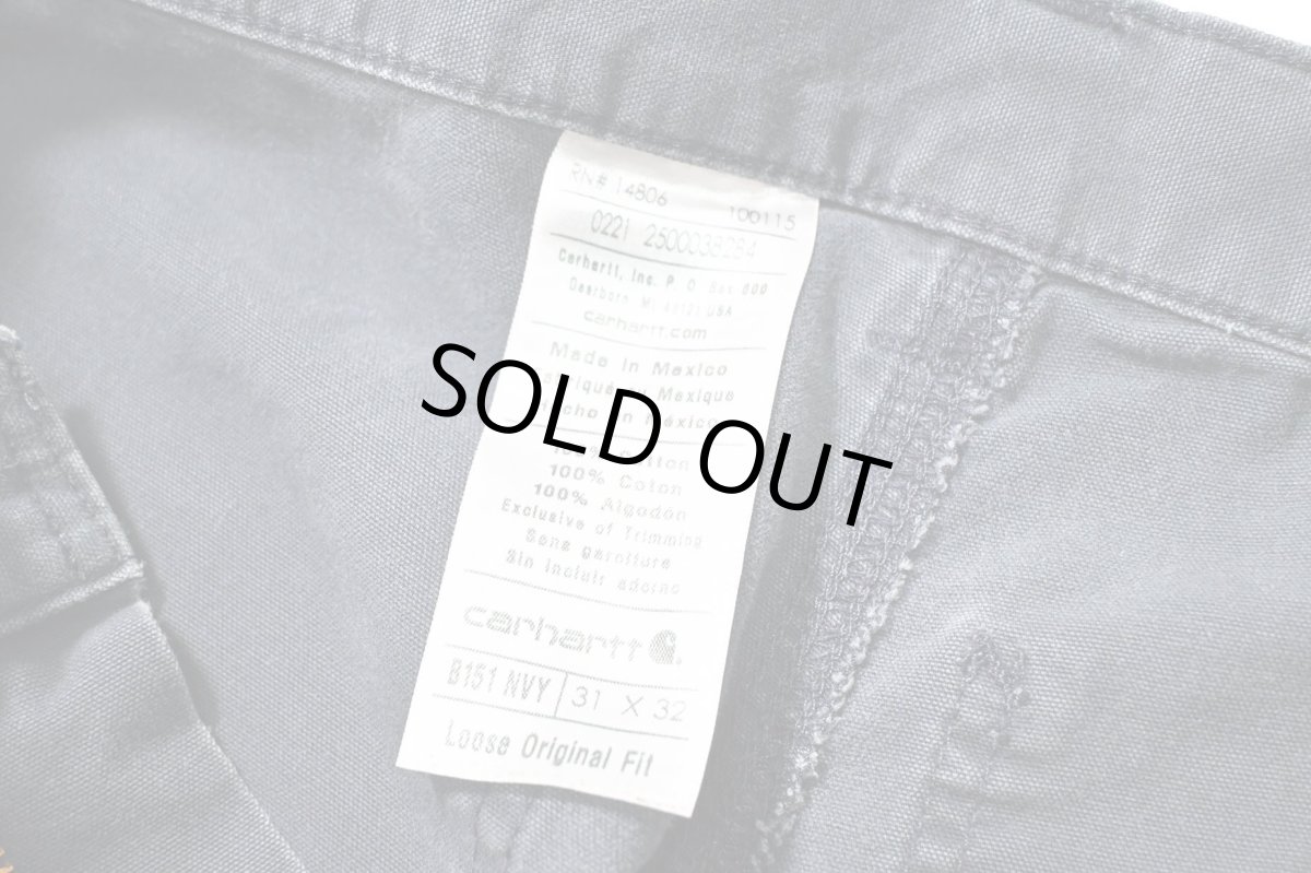 画像7: 21' Used Carhartt B151 Canvas Utility Work Pants Navy カーハート (7)