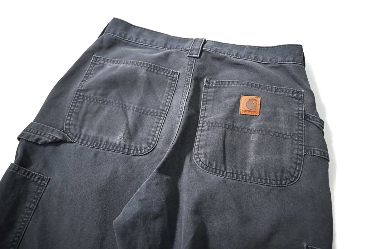 画像5: 21' Used Carhartt B151 Canvas Utility Work Pants Navy カーハート (5)