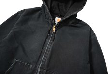 画像3: 15' Used Carhartt Duck Thermal Lined Active Jacket Black made in USA (3)