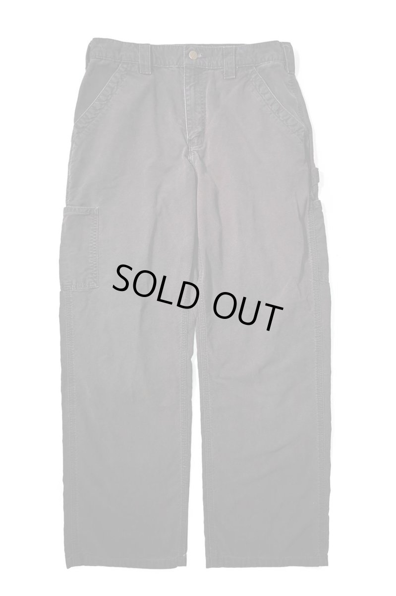 画像1: 13' Used Carhartt B151 Canvas Utility Work Pants Black カーハート (1)