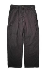 画像1: 13' Used Carhartt B151 Canvas Utility Work Pants Black カーハート (1)