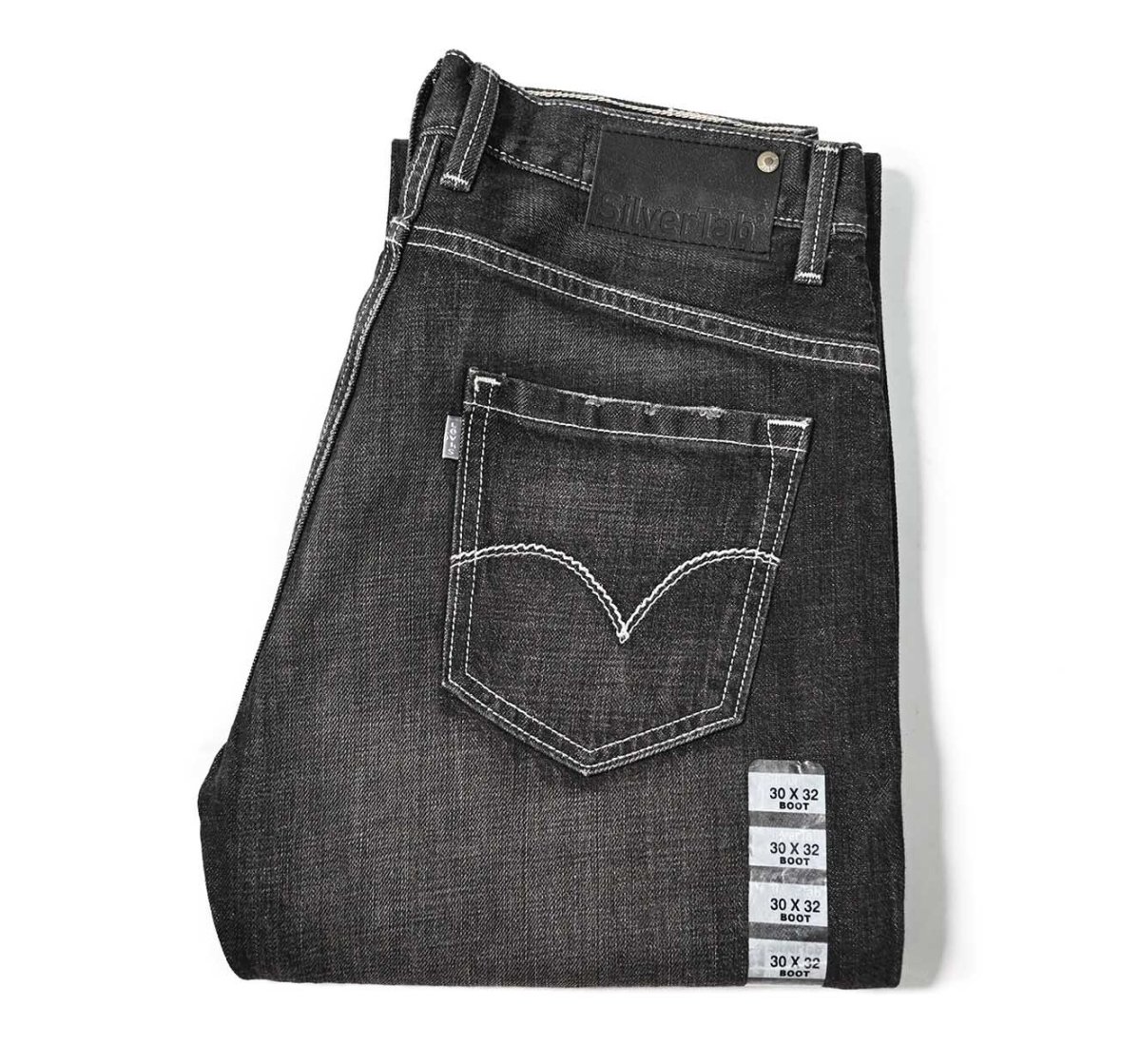 画像1: 00s Deadstock Levi's Silver Tab Boot Denim Pants Black リーバイス (1)