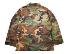 画像2: 90s Used Us Military Painted BDU Coat Woodland Camo (2)