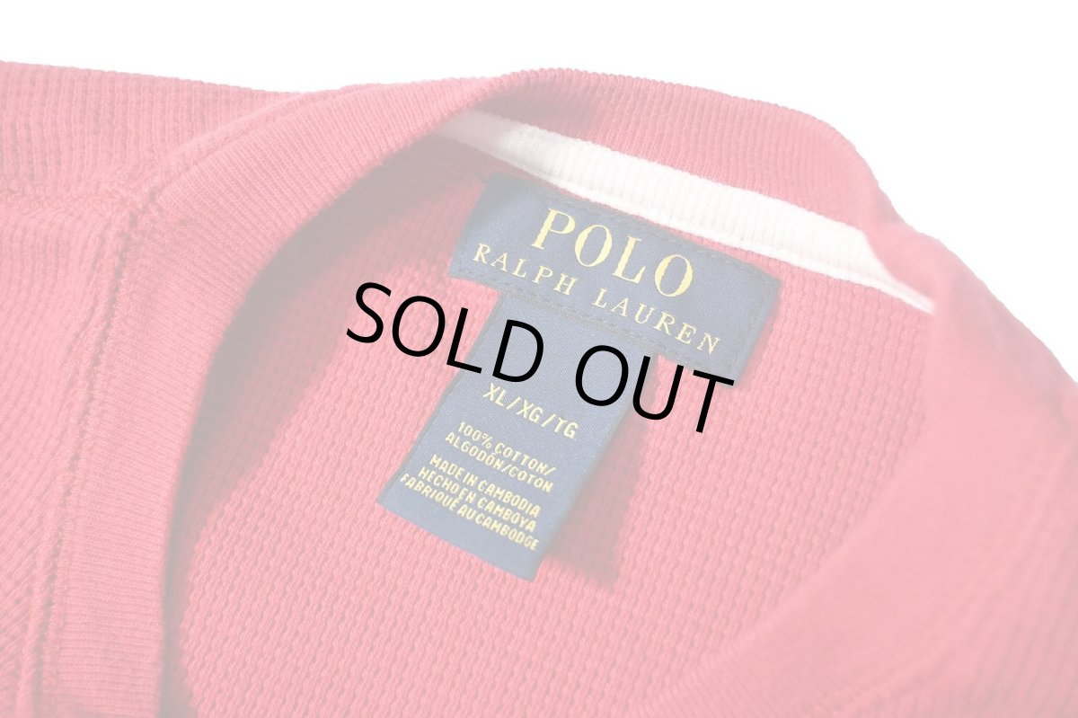 画像4: Used Polo Ralph Lauren L/S Thermal Red (4)