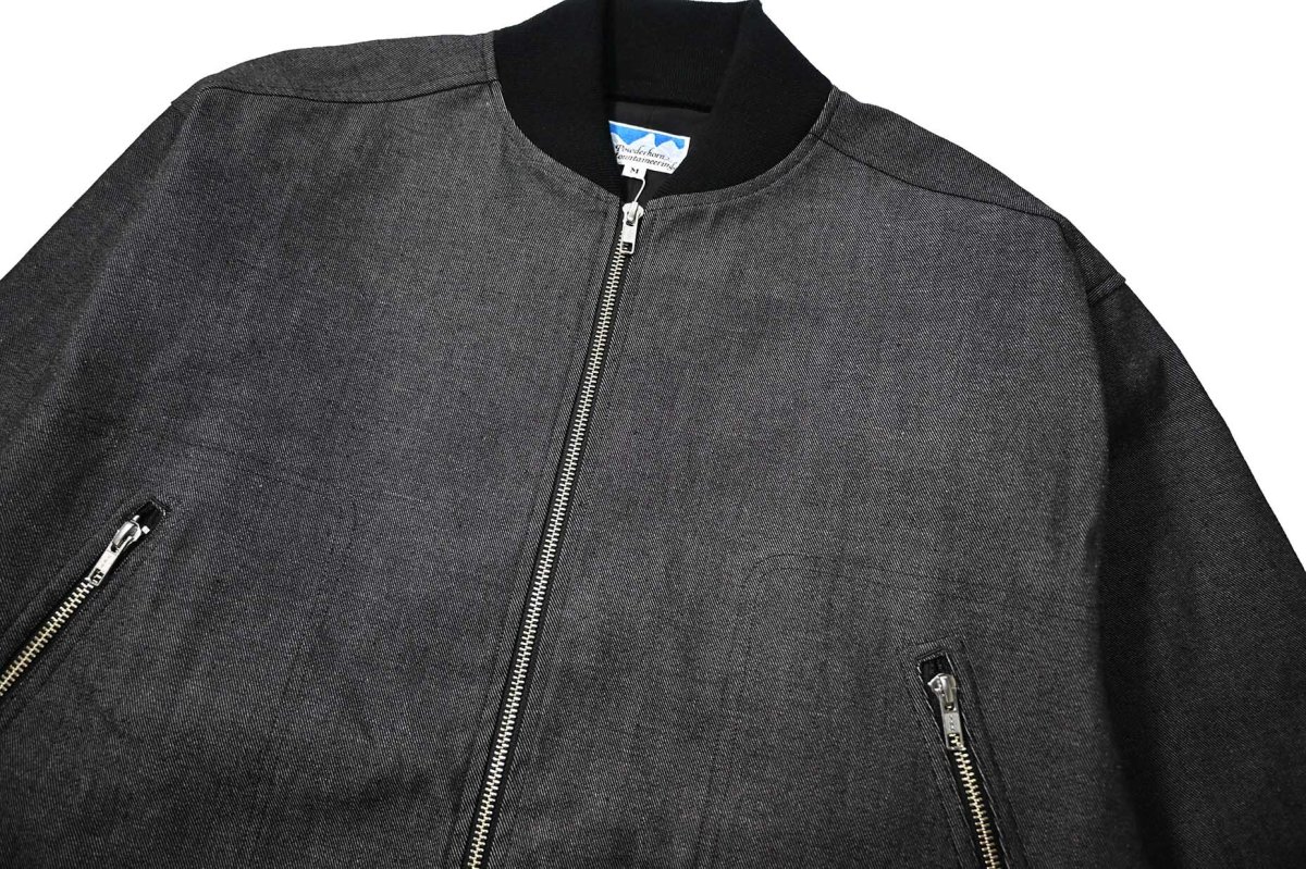 画像2: Powderhorn Mountaineering Black Denim Jacket (2)