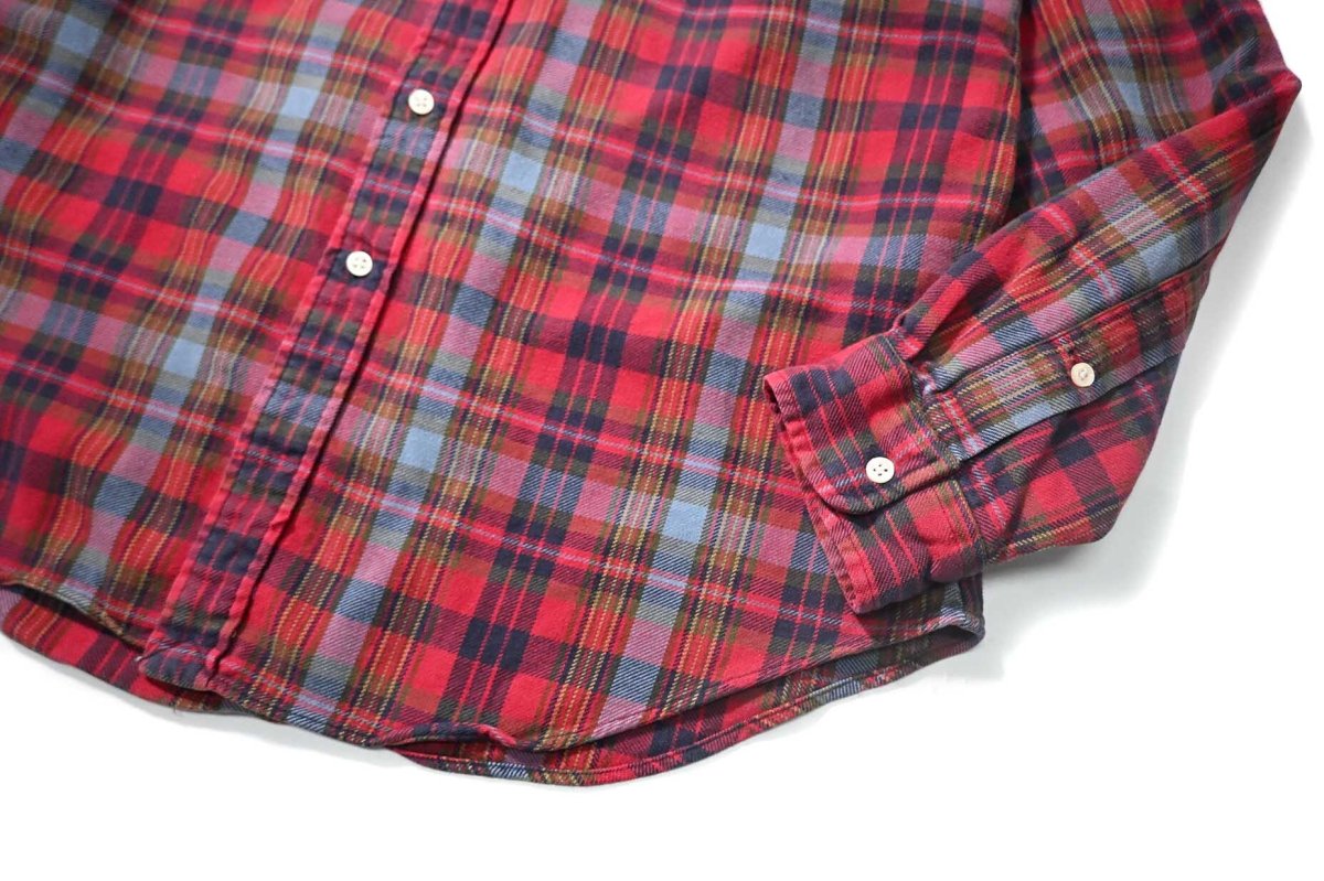 画像3: 90-00s Used Ralph Lauren Flannel B/D Shirt "Classic Fit" (3)