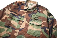 画像3: 96' Used Us Military Painted BDU Coat Woodland Camo (3)