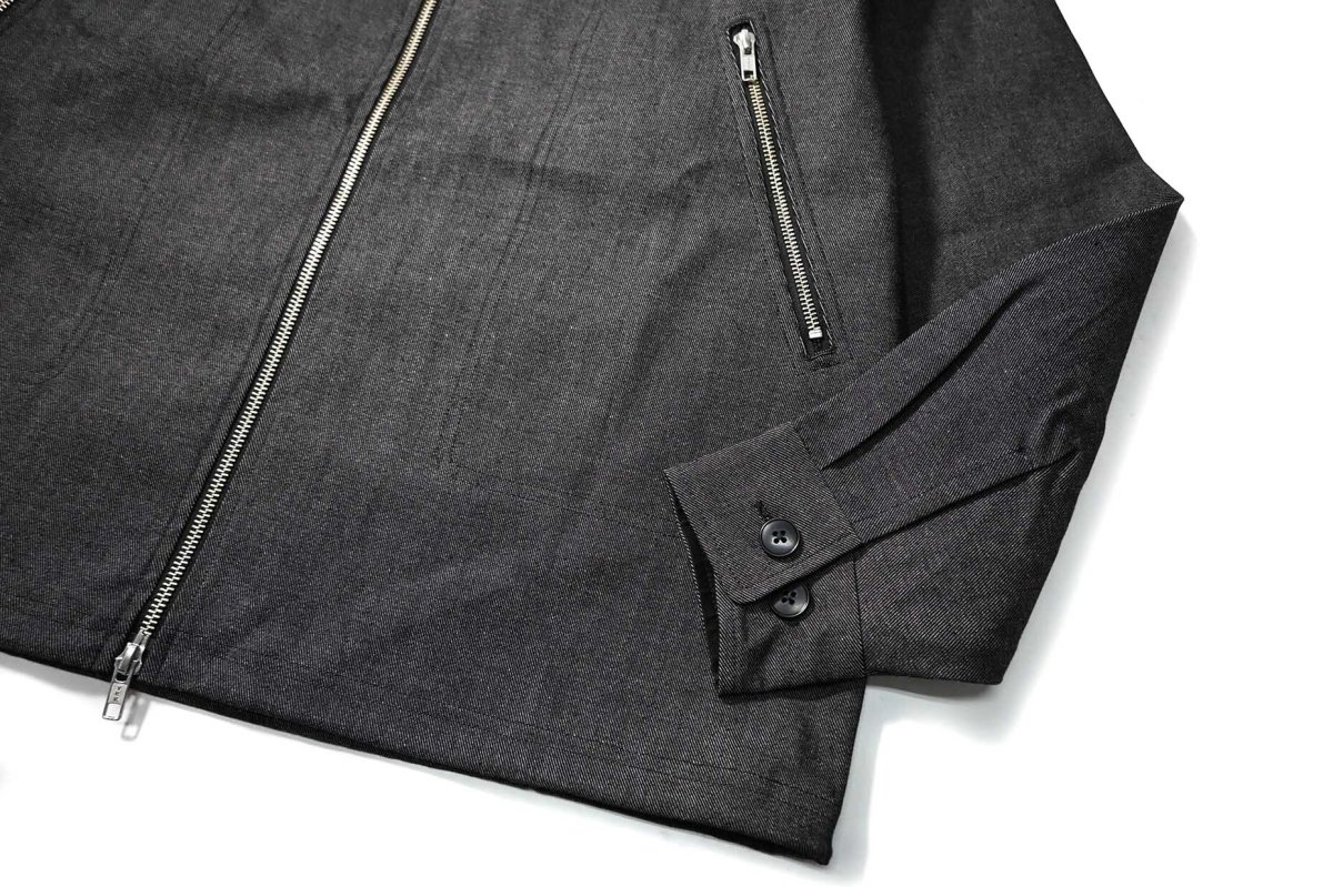 画像3: Powderhorn Mountaineering Black Denim Jacket (3)
