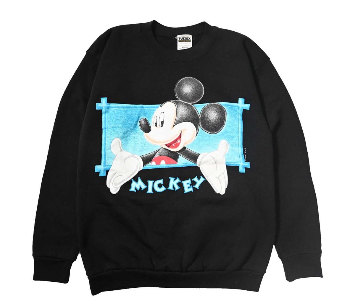 画像1: 90s Used Disney Print Sweat Shirt made in USA (1)