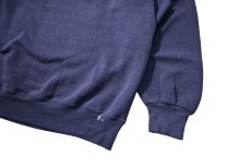 画像3: 80-90s Used Jerzees Raglan Sleeve Blank Sweat Shirt Fade Navy made in USA (3)