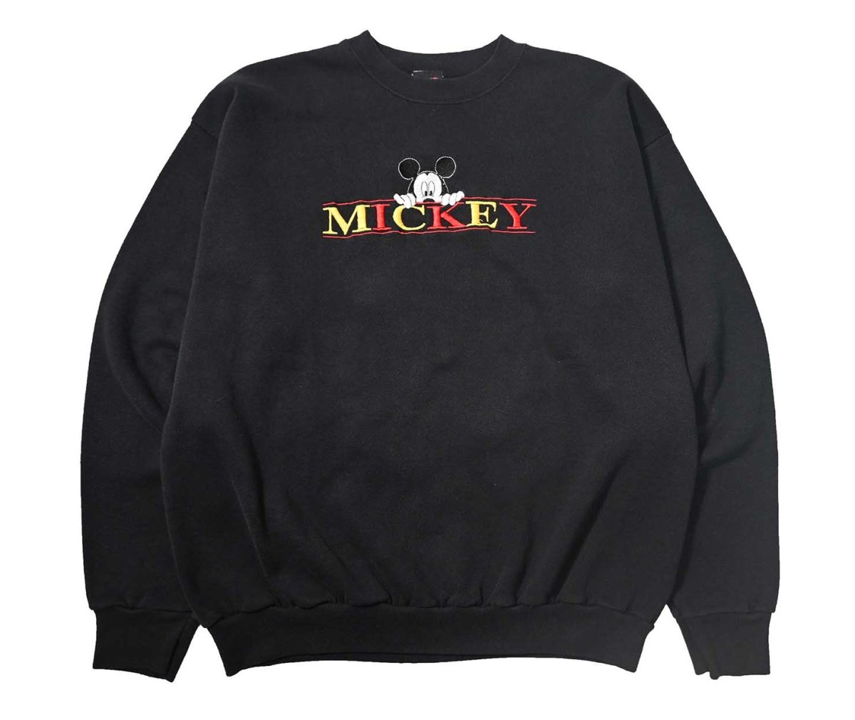 画像1: 90s Used Disney Embroidered Sweat Shirt made in USA (1)