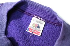 画像4: 80-90s Used Fruit of the Loom Blank Sweat Shirt Fade Purple made in USA (4)