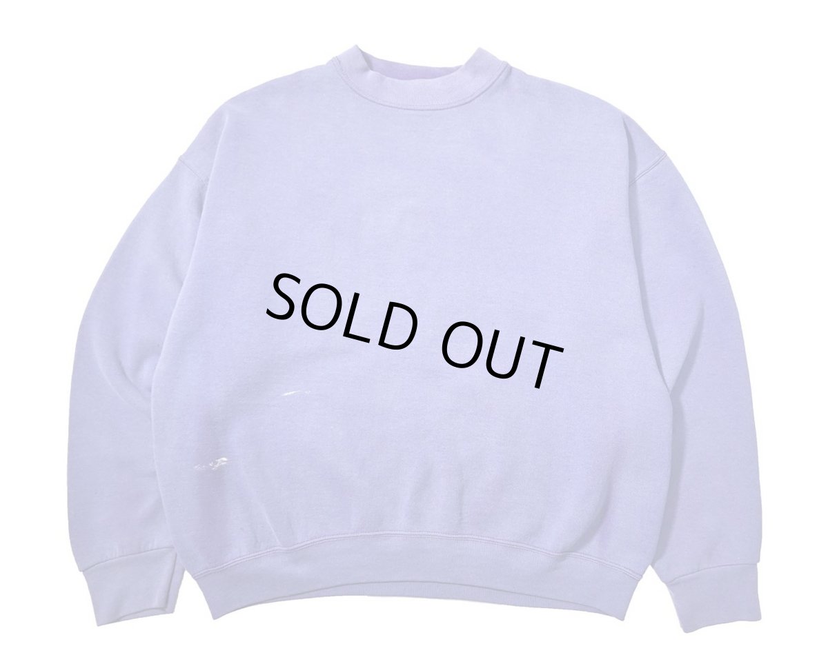 画像1: 80-90s Used Fruit of the Loom Blank Sweat Shirt Fade Purple made in USA (1)