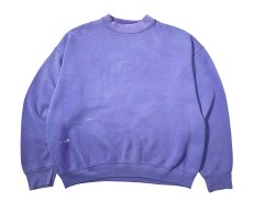 画像1: 80-90s Used Fruit of the Loom Blank Sweat Shirt Fade Purple made in USA (1)