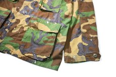 画像4: 81' Used Us Military Painted BDU Coat Woodland Camo (4)
