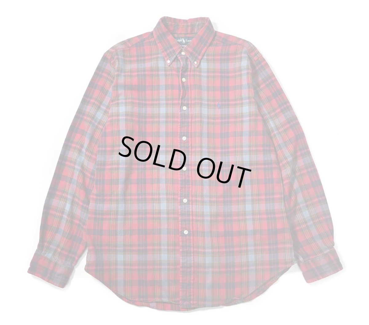 画像1: 90-00s Used Ralph Lauren Flannel B/D Shirt "Classic Fit" (1)