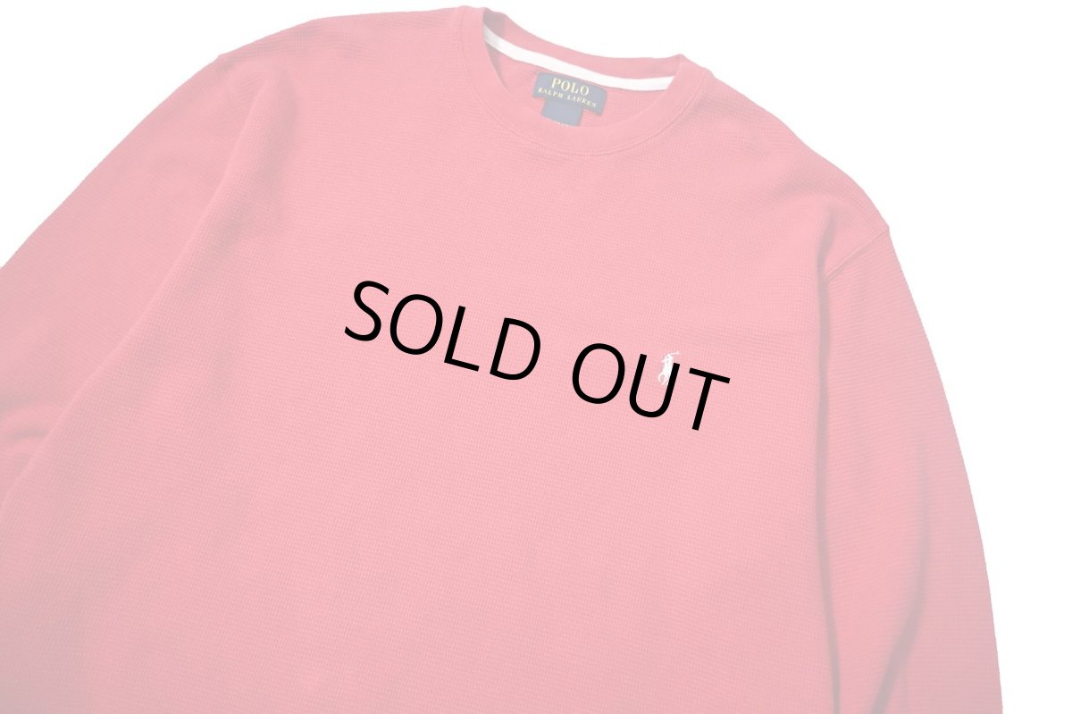 画像2: Used Polo Ralph Lauren L/S Thermal Red (2)