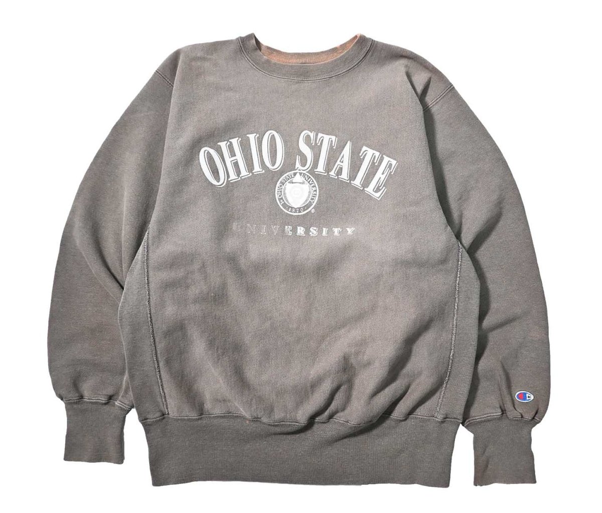 画像1: 90s Used Champion Reverse Weave Sweat Shirt "Ohio State University" made in USA (1)