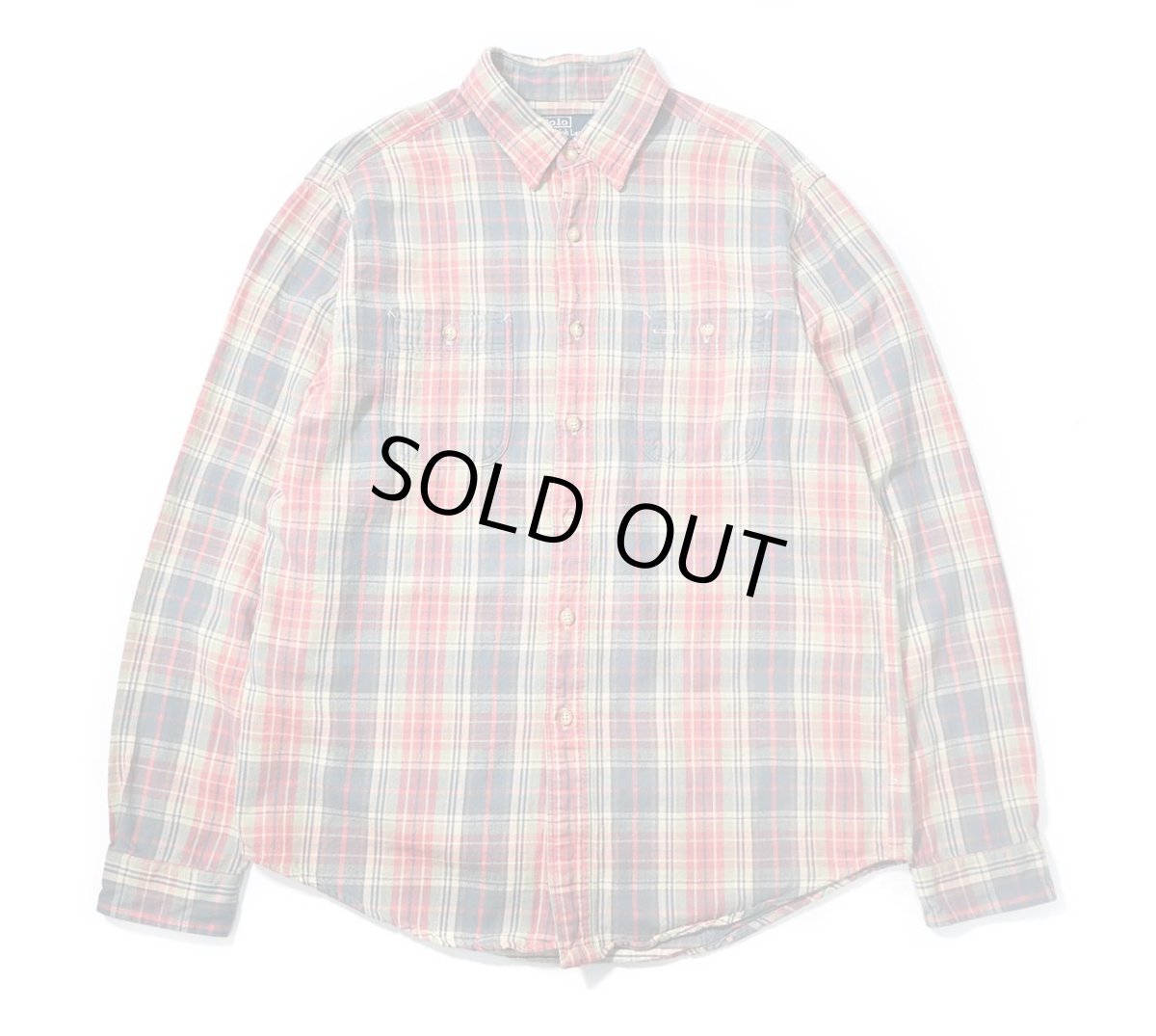 画像1: 90-00s Used Polo Ralph Lauren Flannel Shirt (1)
