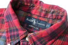 画像4: 90-00s Used Ralph Lauren Flannel B/D Shirt "Classic Fit" (4)