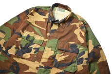 画像3: 87' Used Us Military Painted BDU Coat Woodland Camo (3)