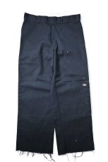画像1: Used Dickies 85283 Double Knee Painted Work Pants Navy (1)