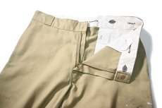 画像6: Used Dickies 85283 Double Knee Painted Work Pants Khaki (6)