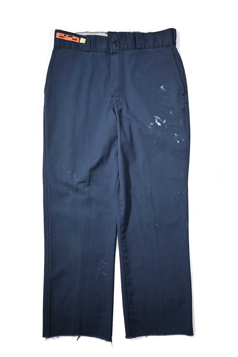 画像1: Used Dickies Industrial Wear Painted Work Pants Navy made in USA (1)