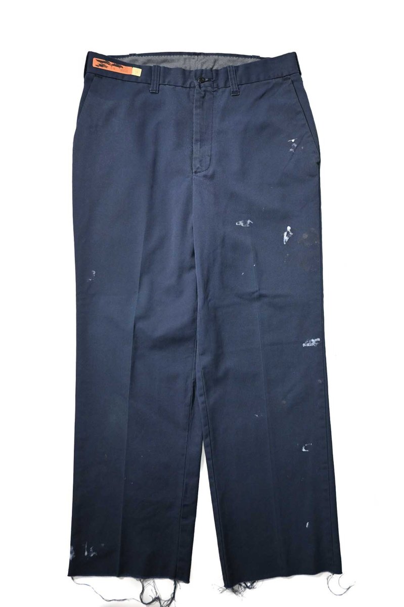 画像1: Used Dickies Industrial Wear Painted Work Pants Navy made in USA (1)